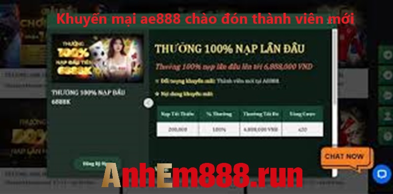 khuyến mại ae888 chào đón thành viên mới khuyến mại ae888 chào đón thành viên mới